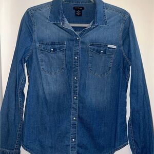 Calvin Klein Denim Button-Up Shirt